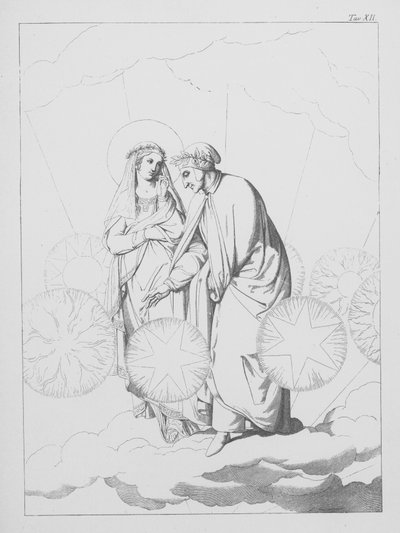 Dantes Göttliche Komödie, Paradiso (Himmel), Platte XII von Bernhard Schuler