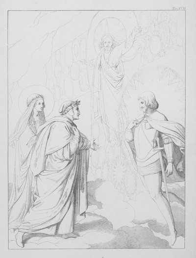 Dantes Göttliche Komödie, Paradiso (Himmel), Tafel XVII von Bernhard Schuler