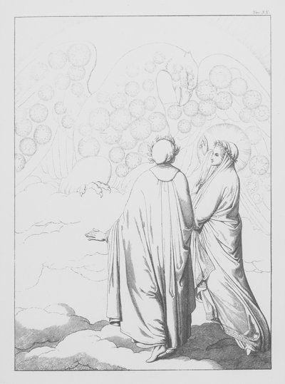 Dantes Göttliche Komödie, Paradiso (Himmel), Platte XX von Bernhard Schuler