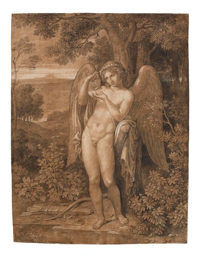 Amor mit einem Schmetterling von Bertel Thorvaldsen