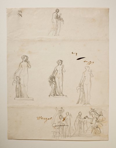 Paris und die drei Göttinnen. Venus und Amor von Bertel Thorvaldsen