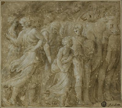 Prozession von Figuren und Ochsen von Biagio Pupini