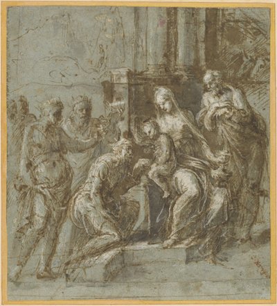 Die Anbetung der Könige von Biagio Pupini