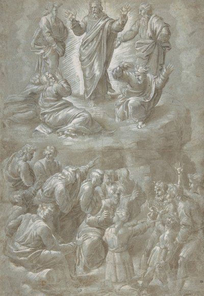 Die Verklärung, nach Raphael, 1511-51 von Biagio Pupini