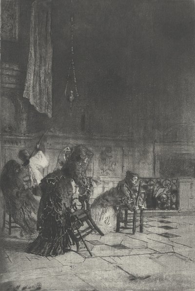 Innenraum einer Kirche in Mailand [sic], ca. 1874 von Bianchi Mose