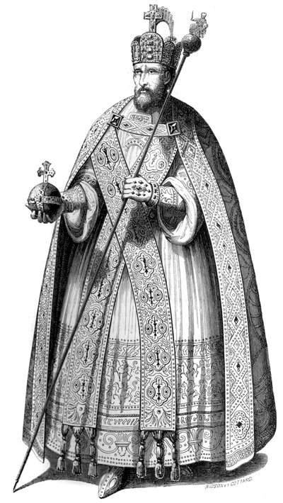 Das von Kaisern bei ihrer Krönung seit der Zeit Karls des Großen getragene Kostüm, 1579 1846 von Bisson and Cottard