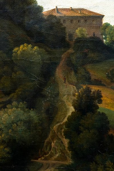 Die Villa Madame in Rom (Detail) von Blaise-Alexandre Desgoffe