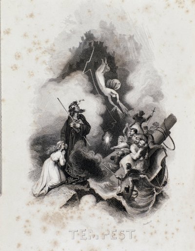 Blanchard-Gravur für den ersten Akt von William Shakespeares Der Sturm von Blanchard Blanchard