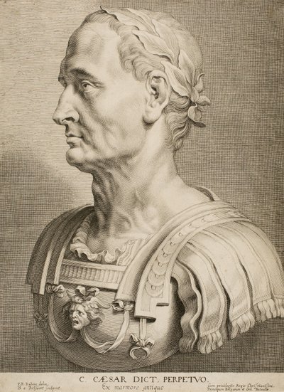 Julius Caesar, ewiger Diktator, aus Zwölf berühmte griechische und römische Männer, ca. 1633 von Boetius Adams Bolswert