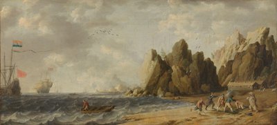 Imaginäre Bucht in südlichen arktischen Gewässern im Sommer von Bonaventura Peeters (I)