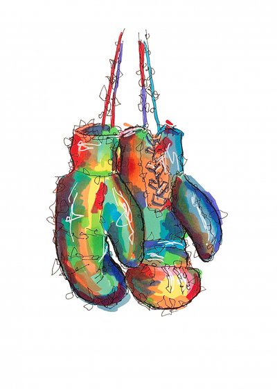 Bunte Boxhandschuhe von Borgenhag Holmqvist