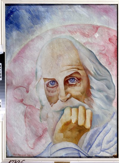 Porträt des amerikanischen Schriftstellers Walt Whitman von Boris Dmitrievich Grigoriev