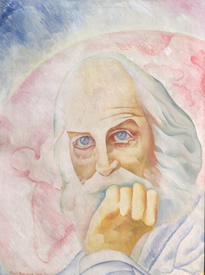 Porträt von Walt Whitman, 1918 von Boris Dmitrievich Grigoriev