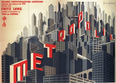 Filmplakat Metropolis von Fritz Lang von Boris Konstantinovich Bilinsky
