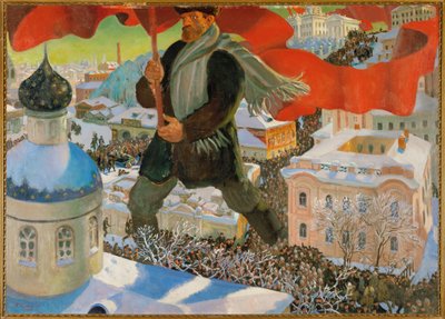Bolschewik von Boris Mikhailovich Kustodiev