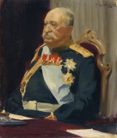 Porträt von Graf Alexei Ignatjew, Mitglied des Staatsrates, Innenminister, 1902 von Boris Mikhailovich Kustodiev