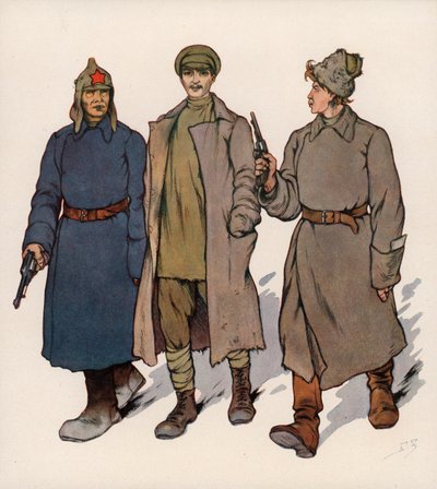 Gefangener wird zu einem sowjetischen Revolutionstribunal geführt von Boris Vasilievich Zvorykin