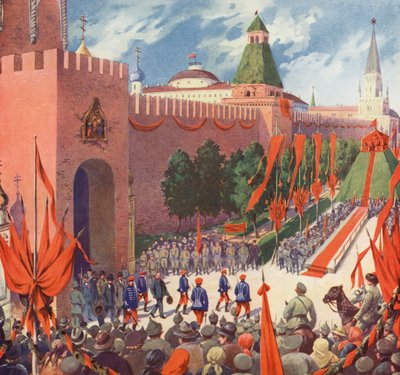 Festival zur Erinnerung an die Dritte Kommunistische Internationale in Moskau von Boris Vasilievich Zvorykin