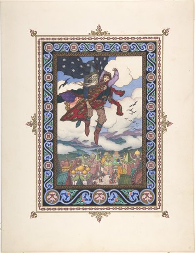 Illustration für das Märchen Marya Morevna, ca. 1925 von Boris Vasilievich Zvorykin