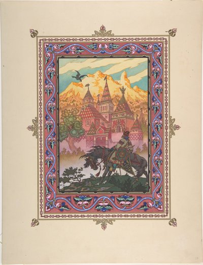 Illustration für das Märchen Marya Morevna, um 1925 von Boris Vasilievich Zvorykin