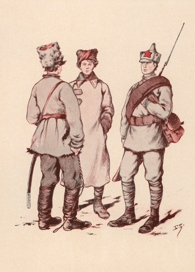 Soldaten der sowjetischen Roten Armee von Boris Vasilievich Zvorykin