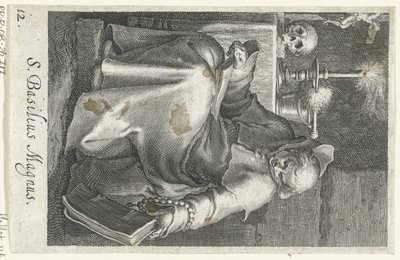 Heiliger Basilius der Große als Einsiedler von Boëtius Adamsz. Bolswert