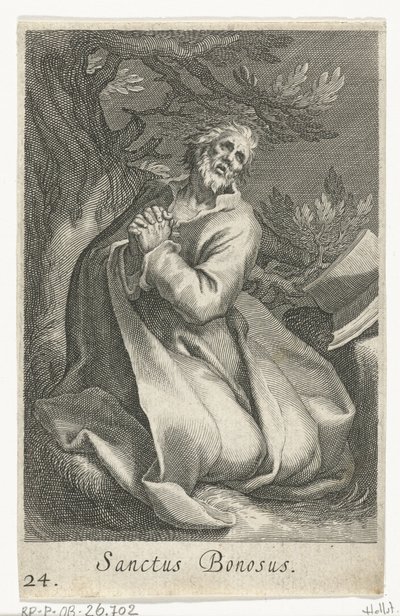 Heiliger Bonosus als Einsiedler von Boëtius Adamsz. Bolswert