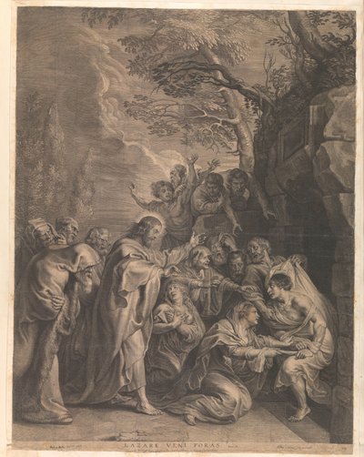 Auferweckung des Lazarus von Boëtius Adamsz. Bolswert