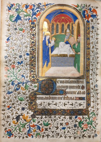 Stundenbuch Gebrauch von Paris: Darstellung im Tempel, ca. 1420 von Boucicaut Master