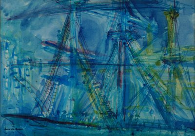 Blauer Schoner von Brenda Brin Booker