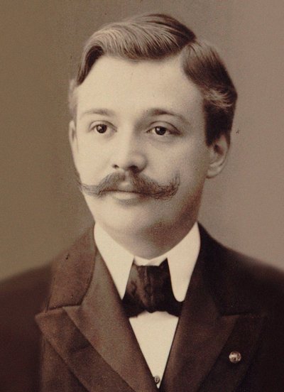 Porträt des Geigers und Komponisten Henri Marteau 1874-1934 von Breslau . Photo studio N. Raschkow