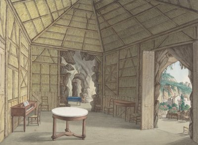 Esszimmer, Villa Barbaja, Neapel, 1800-1870 von British Anonymous 19th Century.