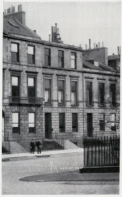 17, Heriot Row, Zuhause von Robert Louis Stevenson und seiner Familie in Edinburgh von British Photographer