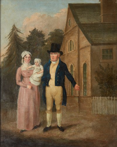 Eine Gruppenporträt von Jasper Ryles und Familie von British School