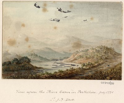 Eine Serie von Skizzen, Ansichten in Großbritannien, dem Kontinent und Amerika 1772-1778 (Aquarell) von British School