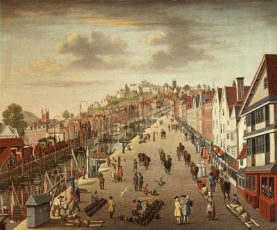 Broad Quay, Bristol, ca. 1760 von British School