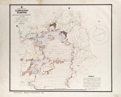 Irland - Westküste, Glengariff-Hafen. Vermessen von der Qualifizierungsklasse, Navigationsschule Sept - Okt 1912 von British School
