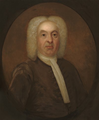 Porträt eines Gentlemans, um 1720-1740 von British School