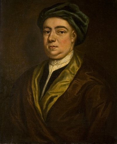 Porträt eines unbekannten Gentlemans (einst als Selbstporträt von Hogarth bezeichnet) von British School