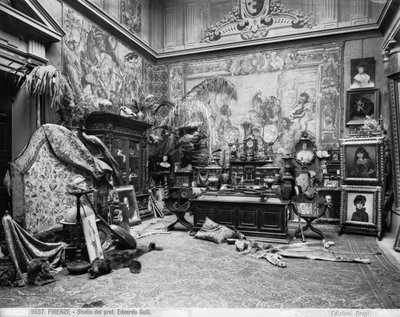 Atelier des Florentiner Malers Edoardo Gelli von Brogi Brogi