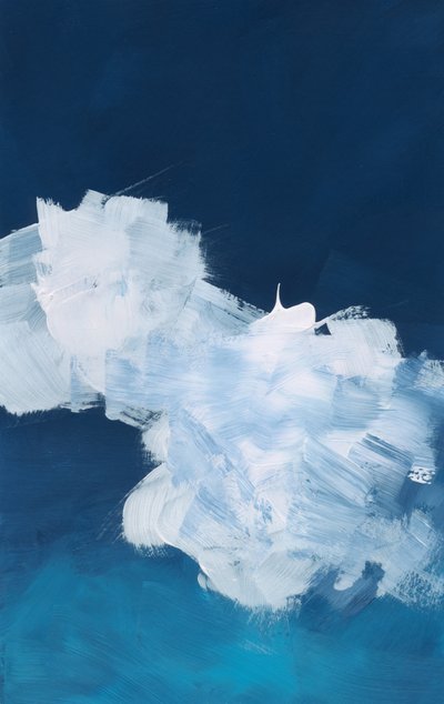 Abstrakte Blaue Wolkenlandschaft von Bronwyn Baker