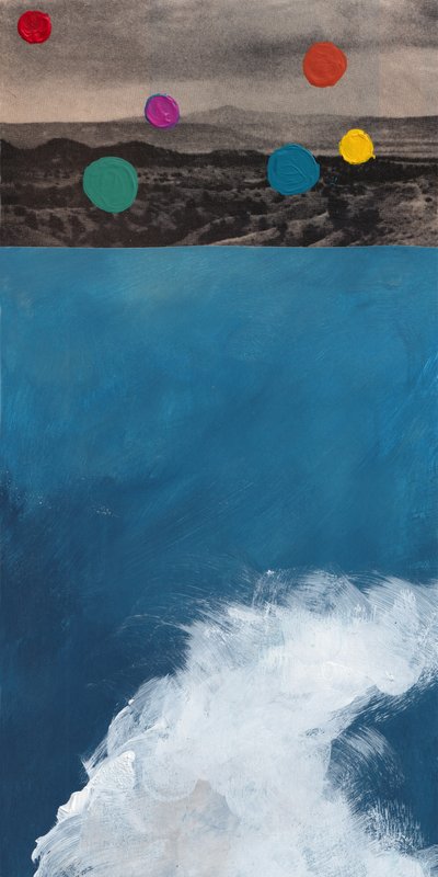 Bunte Wüsten-Ozeanwelle von Bronwyn Baker