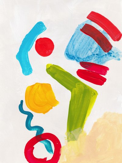 Lebendiges abstraktes Design von Bronwyn Baker