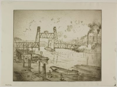Portland, Ore. - Stahlbrücke von Bror Julius Olsson Nordfeldt
