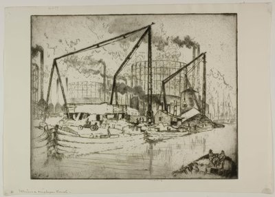 Der Illinois & Michigan Kanal von Bror Julius Olsson Nordfeldt