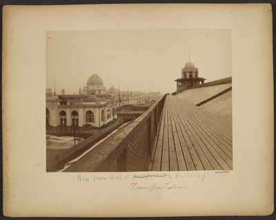 Blick vom Dach des Transportgebäudes von Browning