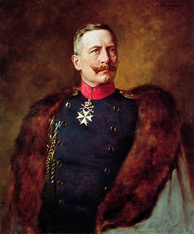 Porträt von Kaiser Wilhelm II (1859-1941) von Bruno Heinrich Strassberger