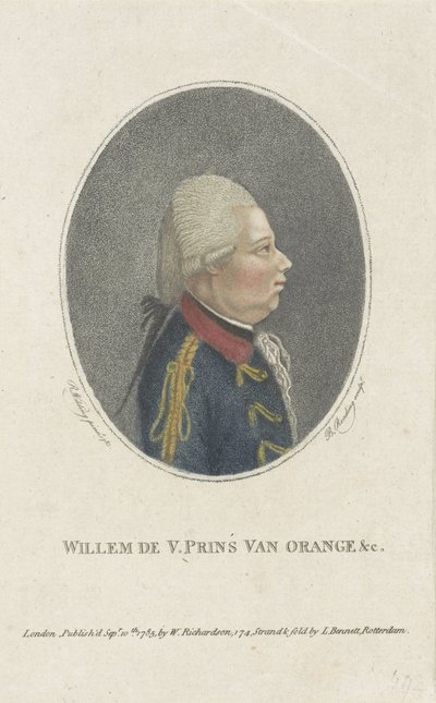 Porträt von Wilhelm V., Prinz von Oranien-Nassau von Burnet Reading