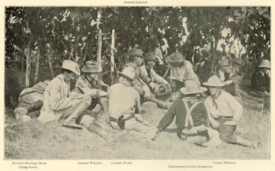Konferenz nach der Schlacht der Rough Riders, Spanisch-Amerikanischer Krieg, Juni 1898, 1899 von Burr McIntosh