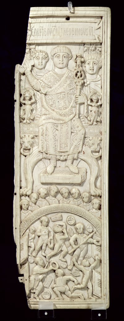 Tafel aus dem Diptychon des Konsuls Areobindus, Konstantinopel, 506 n. Chr. von Byzantine School
